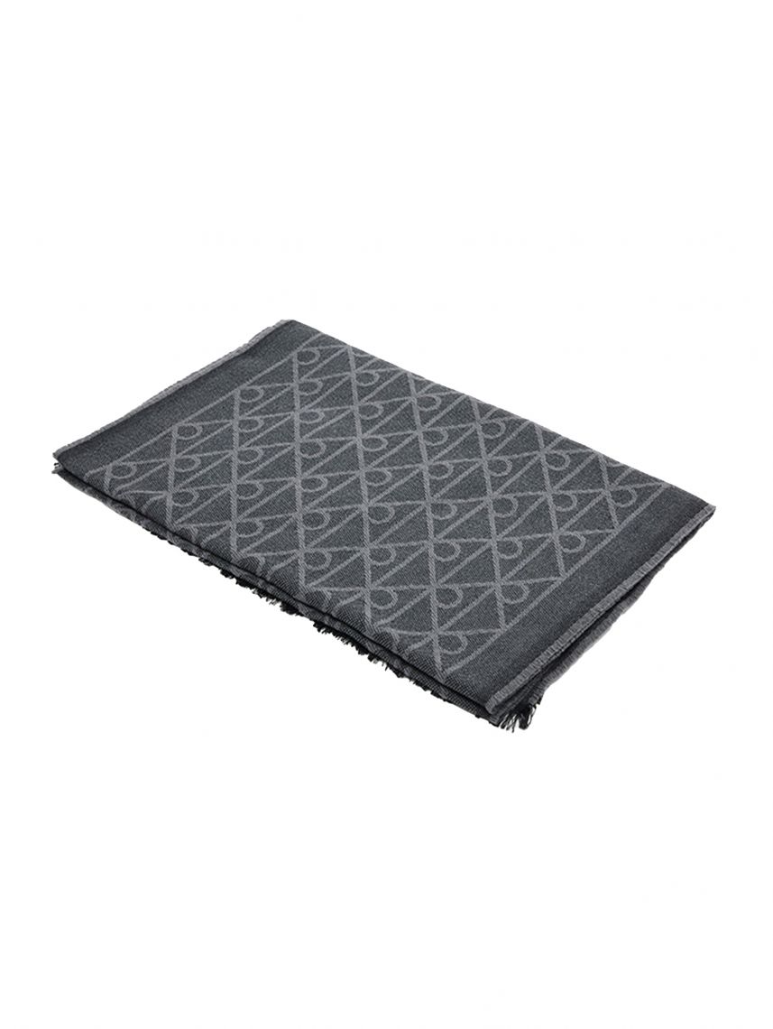 TONAL AOP WOOL LW SCARF