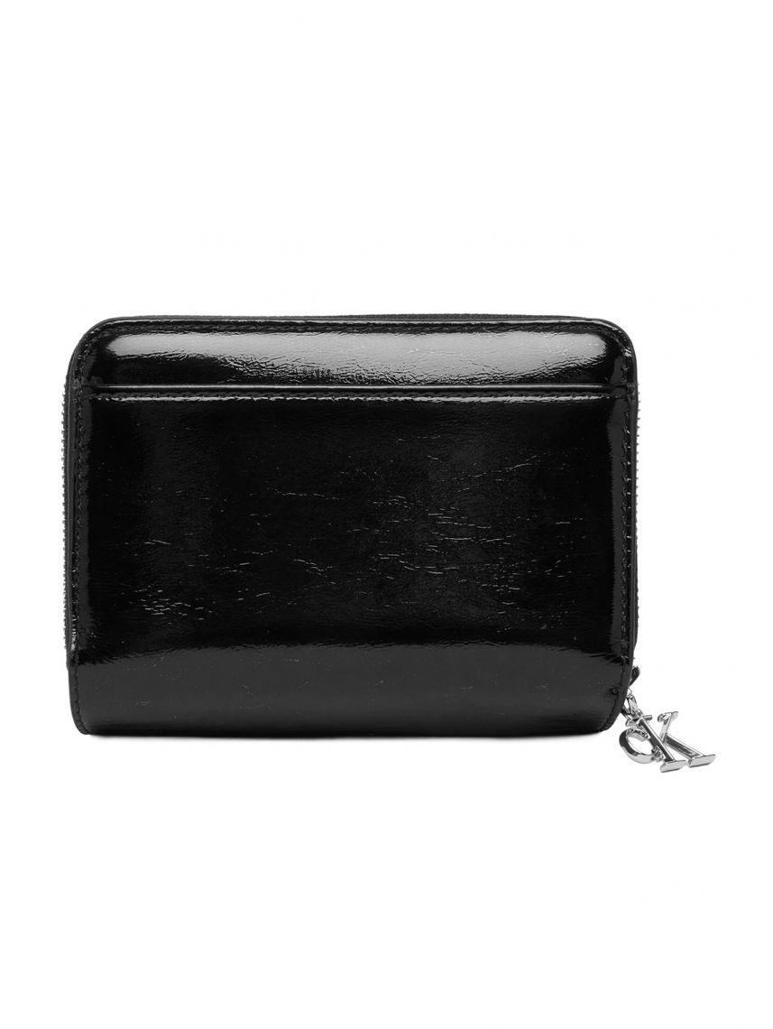 CK METALLIC FLAP ZIP AROUND