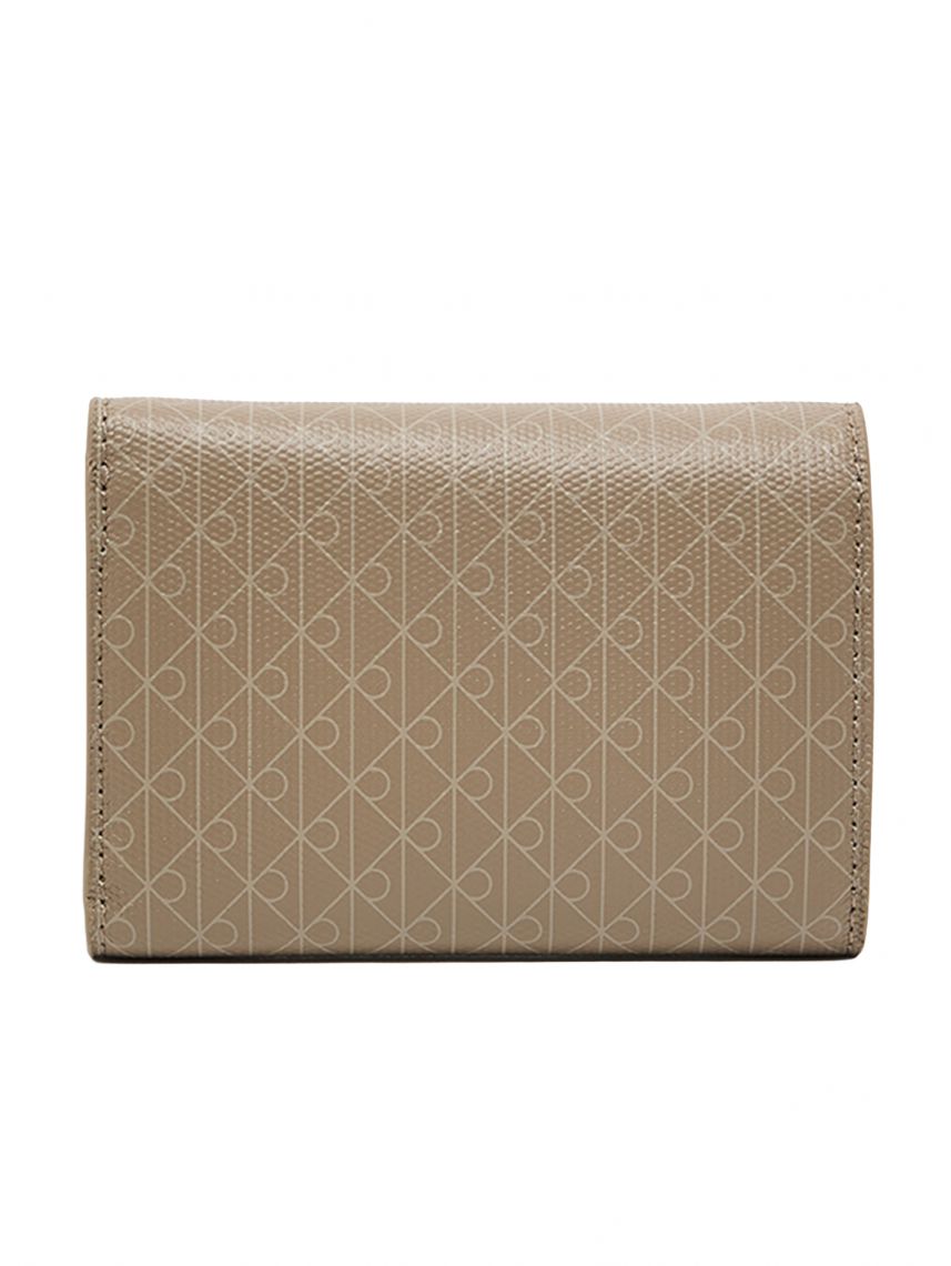 EMBLEM AOP TRIFOLD W/ ZIP POCKET