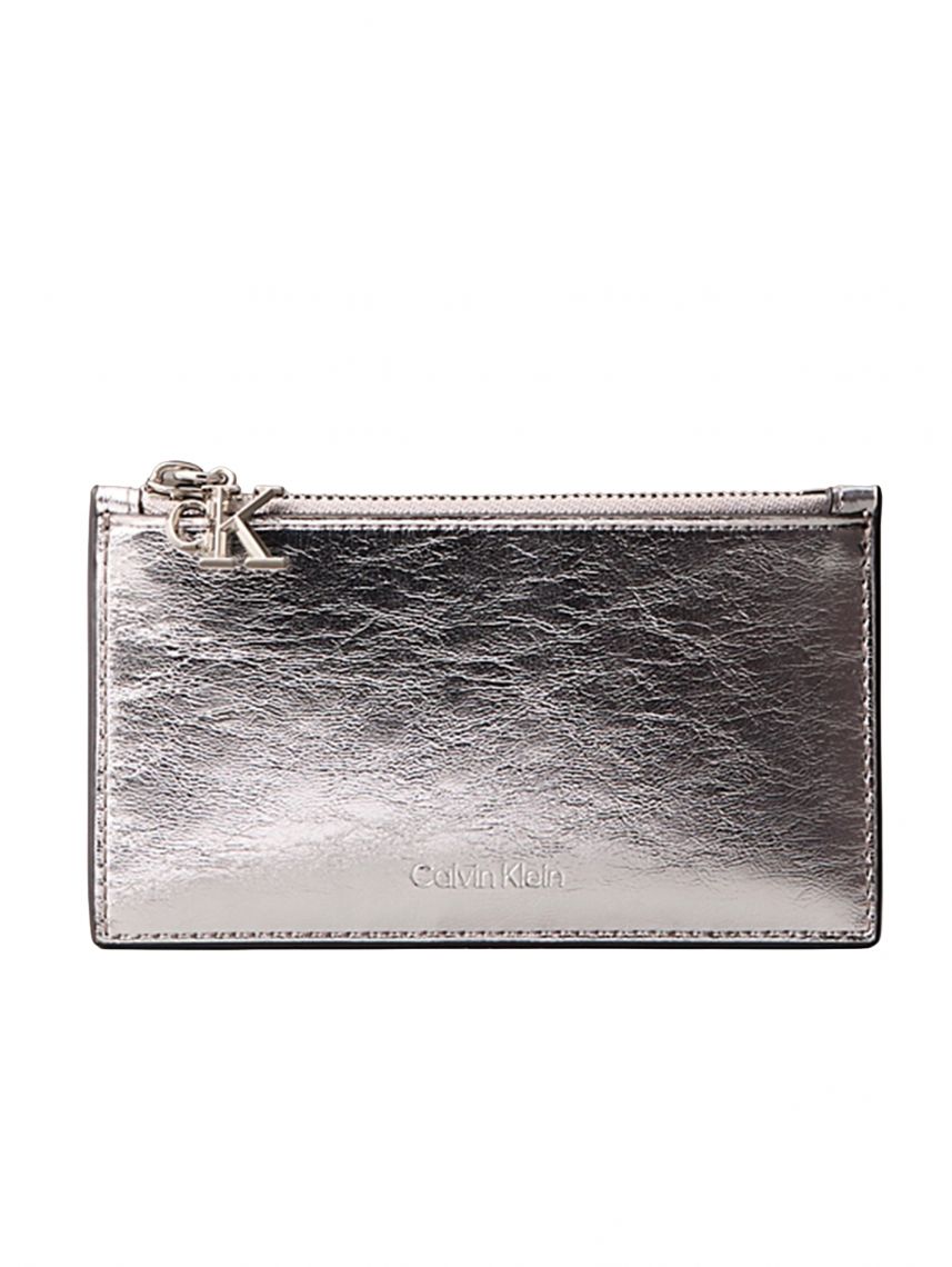 CK METALLIC 6CC ZIP CARDCASE