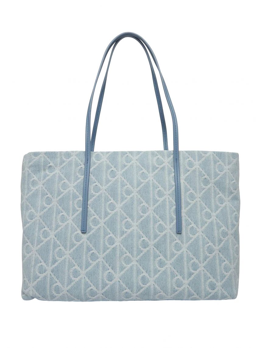 EMBLEM AOP DENIM TOT
