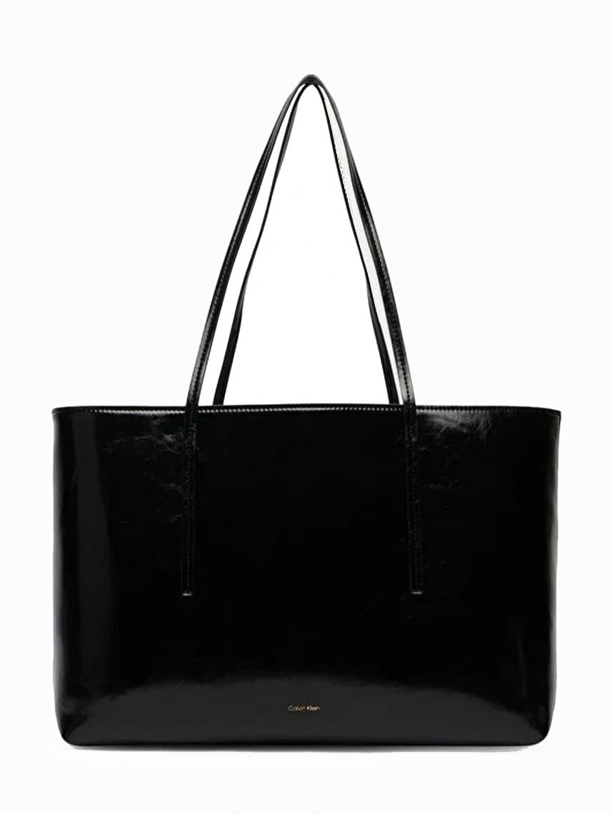 FOIL LOGO GLOSSY TOTE W/ POUCH