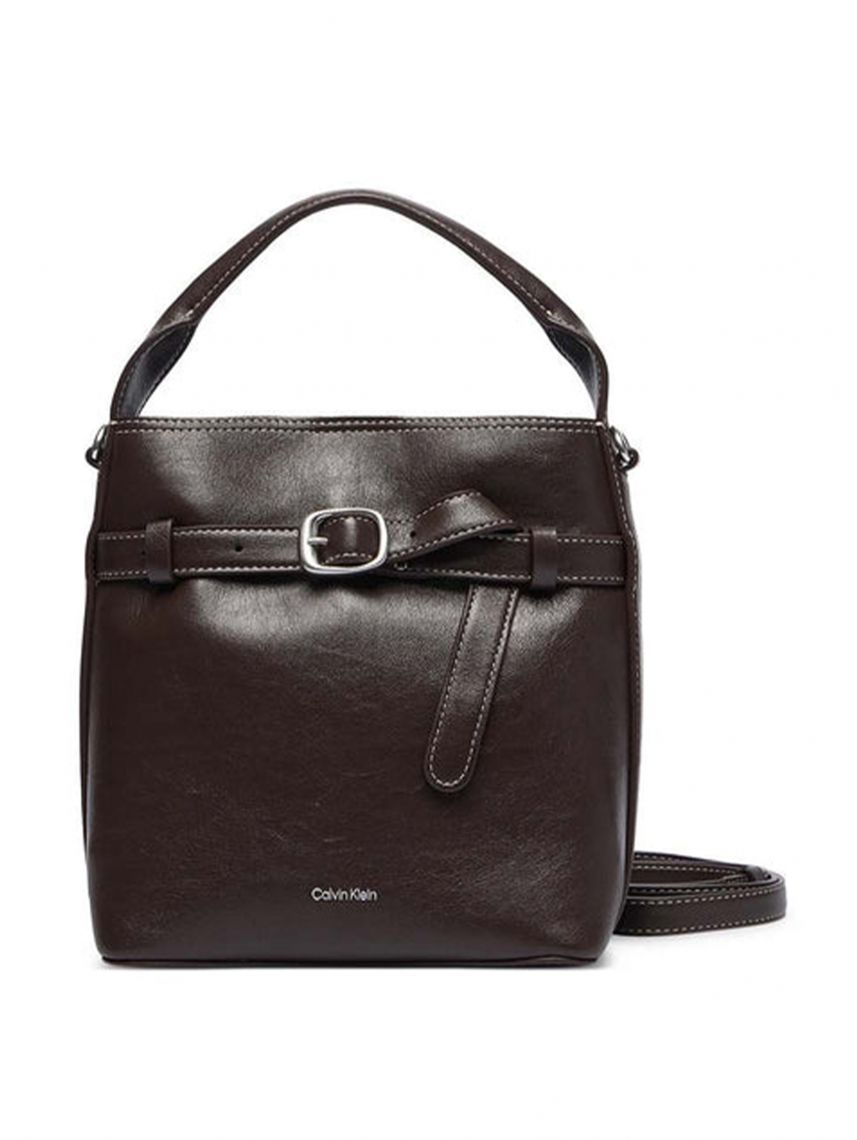 BUCKLE MINI BUCKET CROSSBODY
