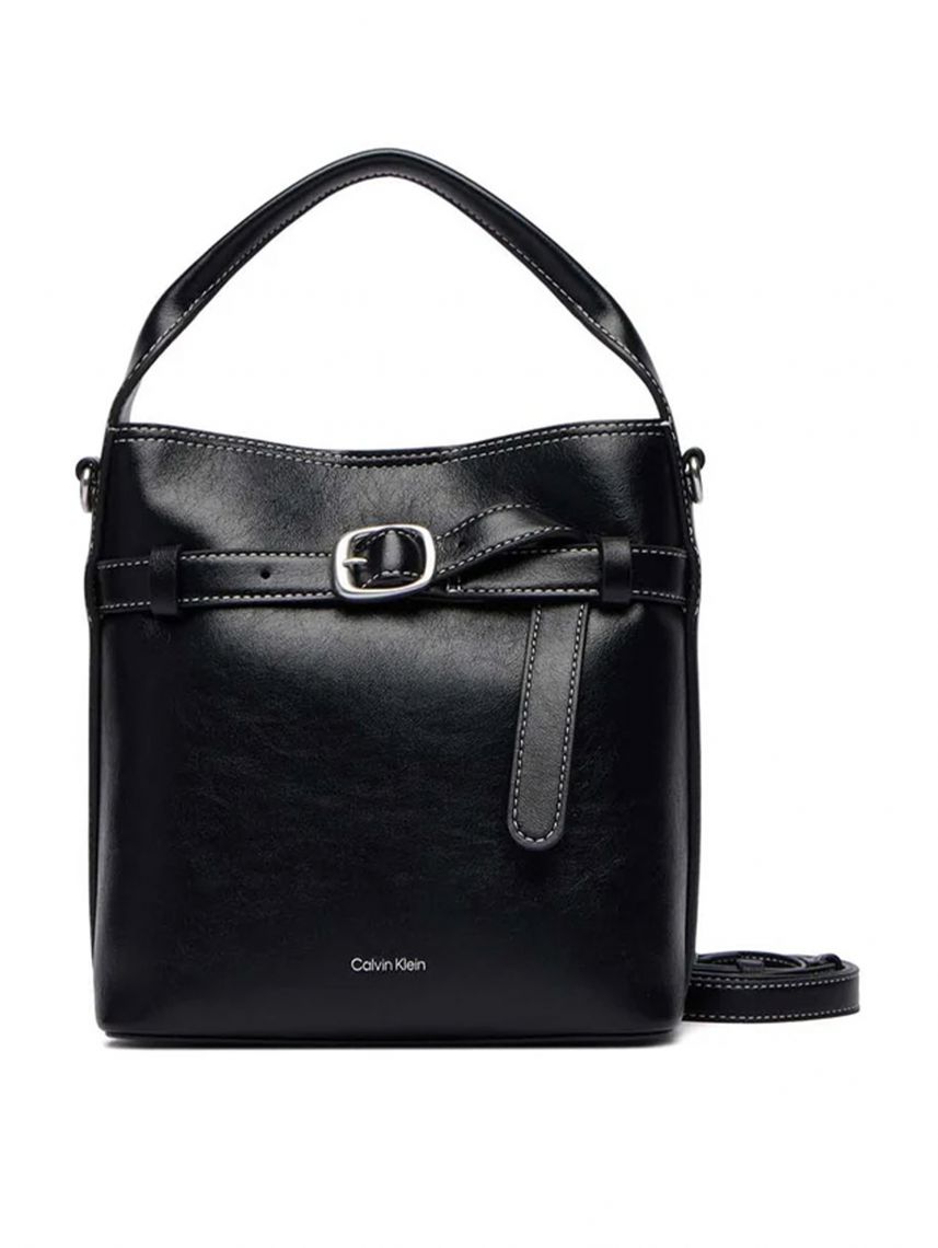 BUCKLE MINI BUCKET CROSSBODY