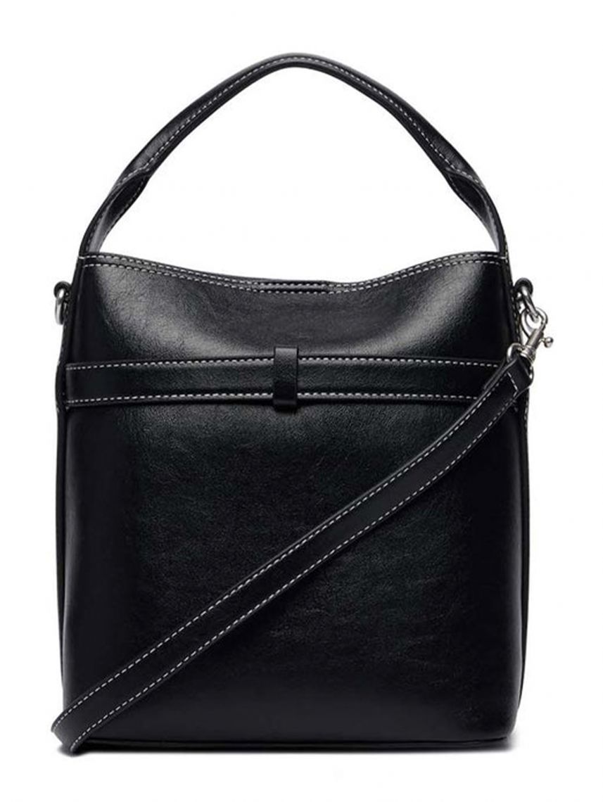 BUCKLE MINI BUCKET CROSSBODY