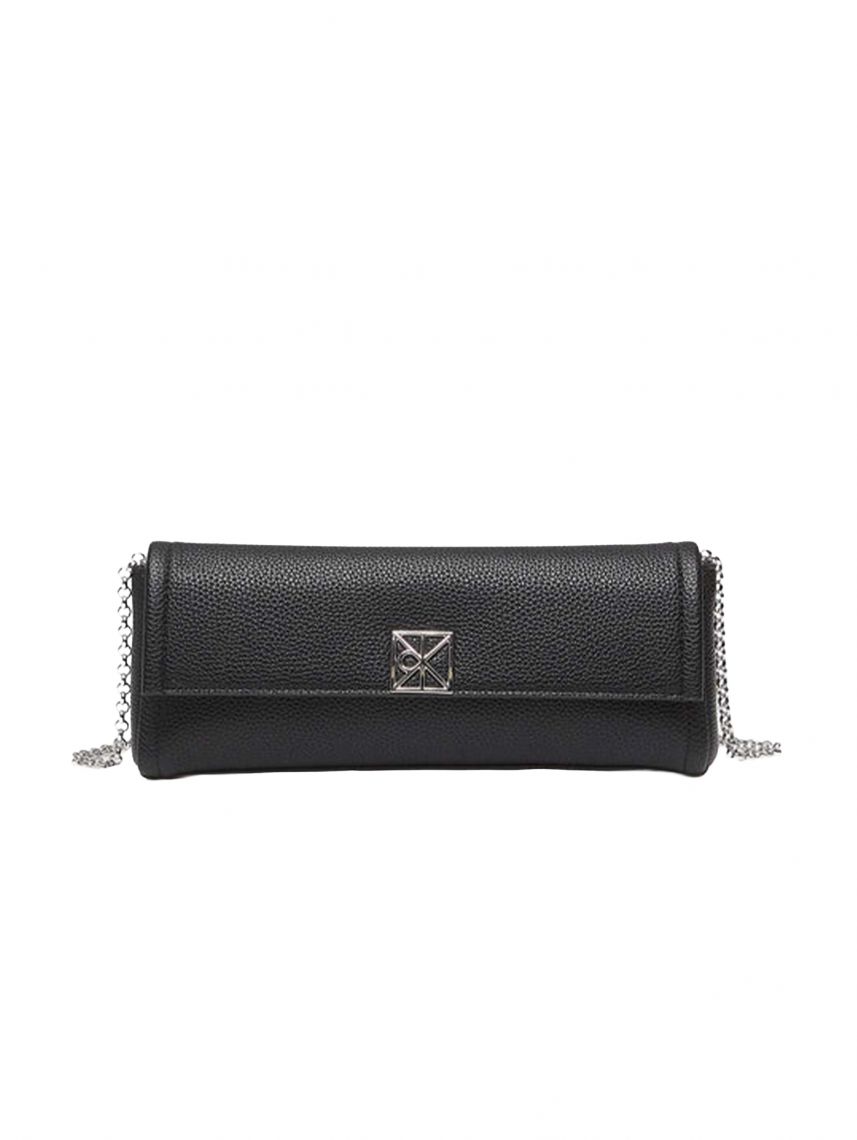EMBLEM HW PEBBLE CLUTCH