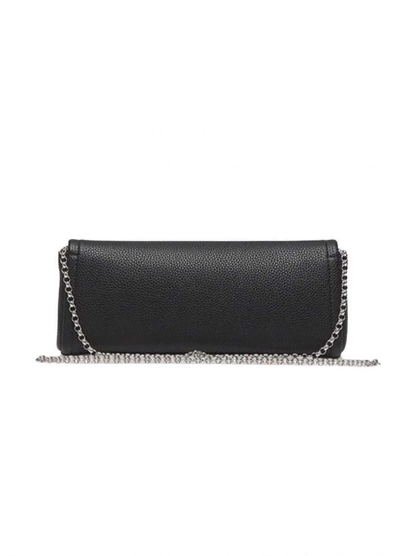 EMBLEM HW PEBBLE CLUTCH
