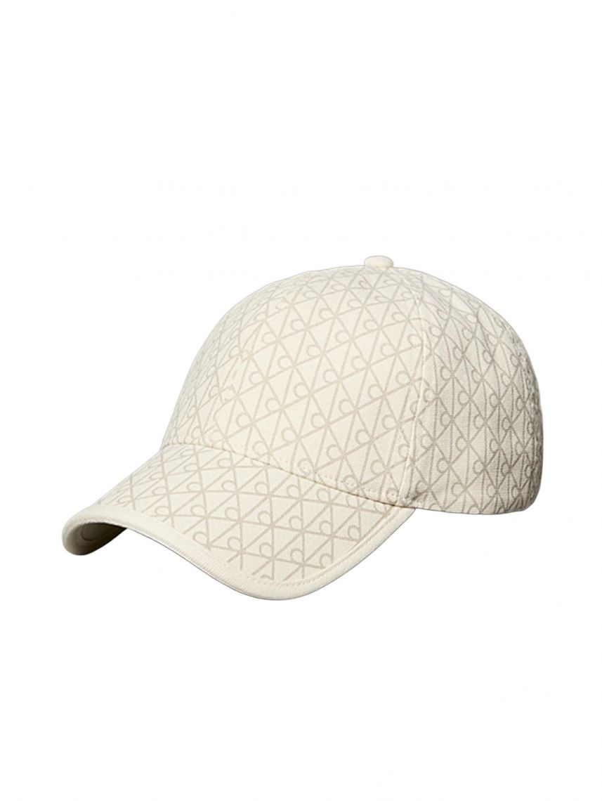 EMBLEM PRINT w LEATHER PATCH CAP