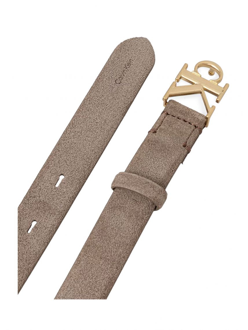 CK BUCKLE 25MM FIXED BELT SUEDE