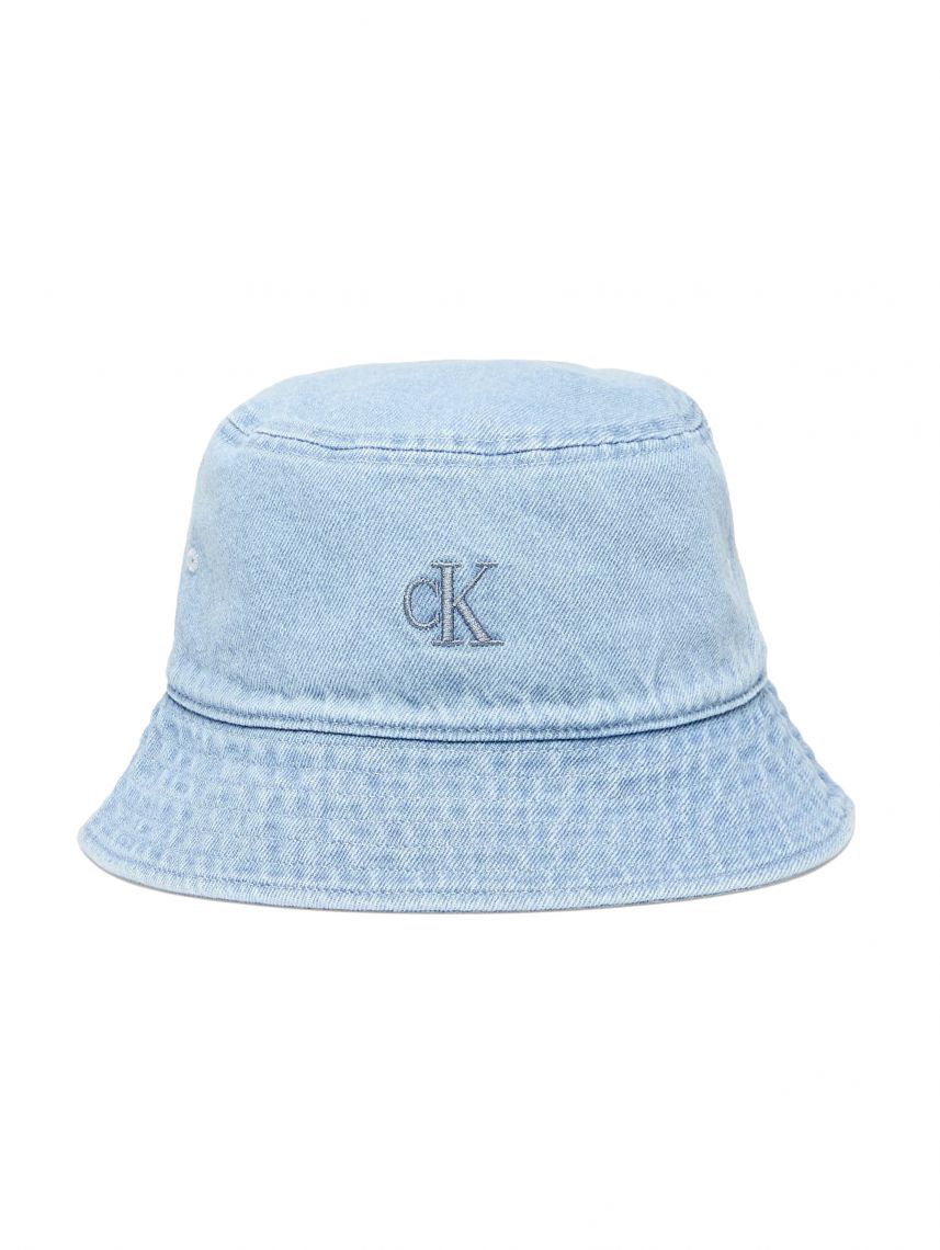 EMBRO MONOGRAM DENIM BUCKET HAT