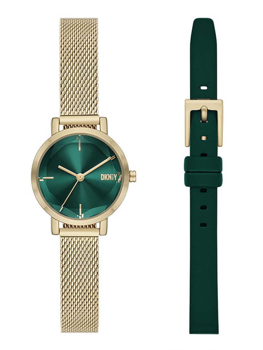 סט שעון ורצועה נוספת דונה קארן לאישה דגם NY6631SET
