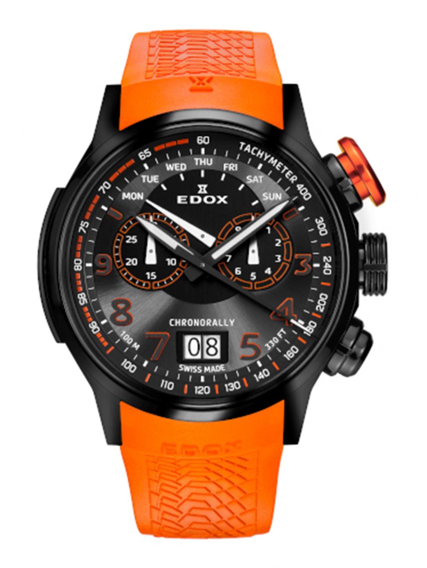שעון EDOX סדרה CHRONORALLY דגם 38001TINNO3NO3