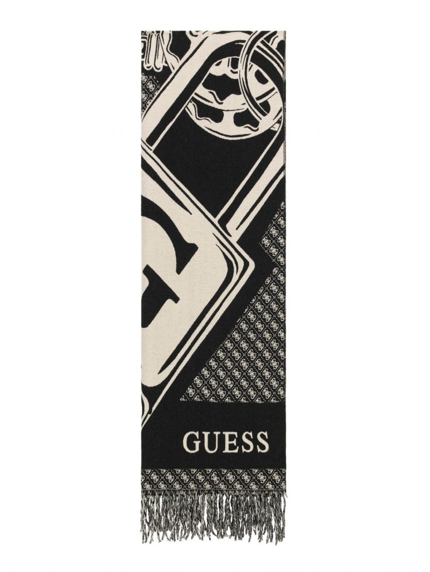 חגורת דמוי עור מבית Guess דגם G-AW5662POL03-BLA