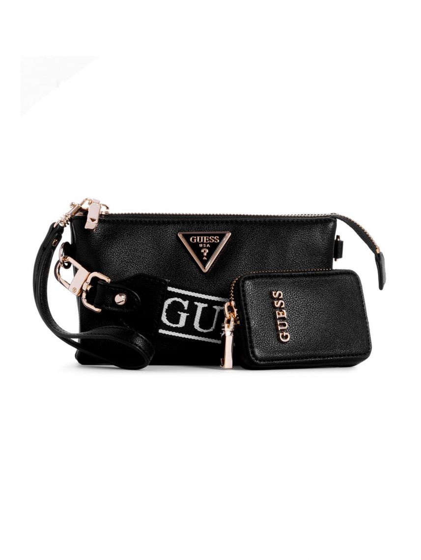 תיק לאישה מבית GUESS קולקציית LATONA דגם BG921172-BLA