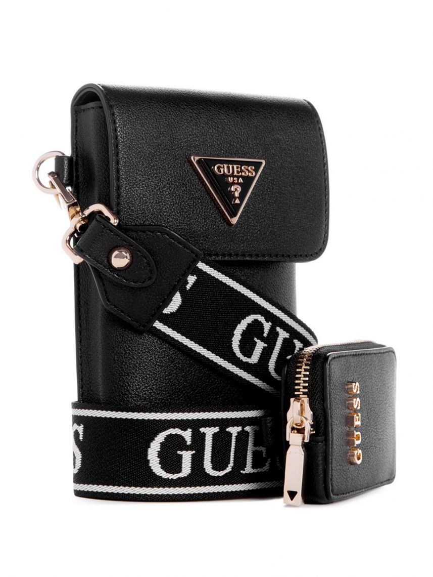 תיק צד לאישה מבית GUESS קולקציית LATONA דגם BG921181-BLA