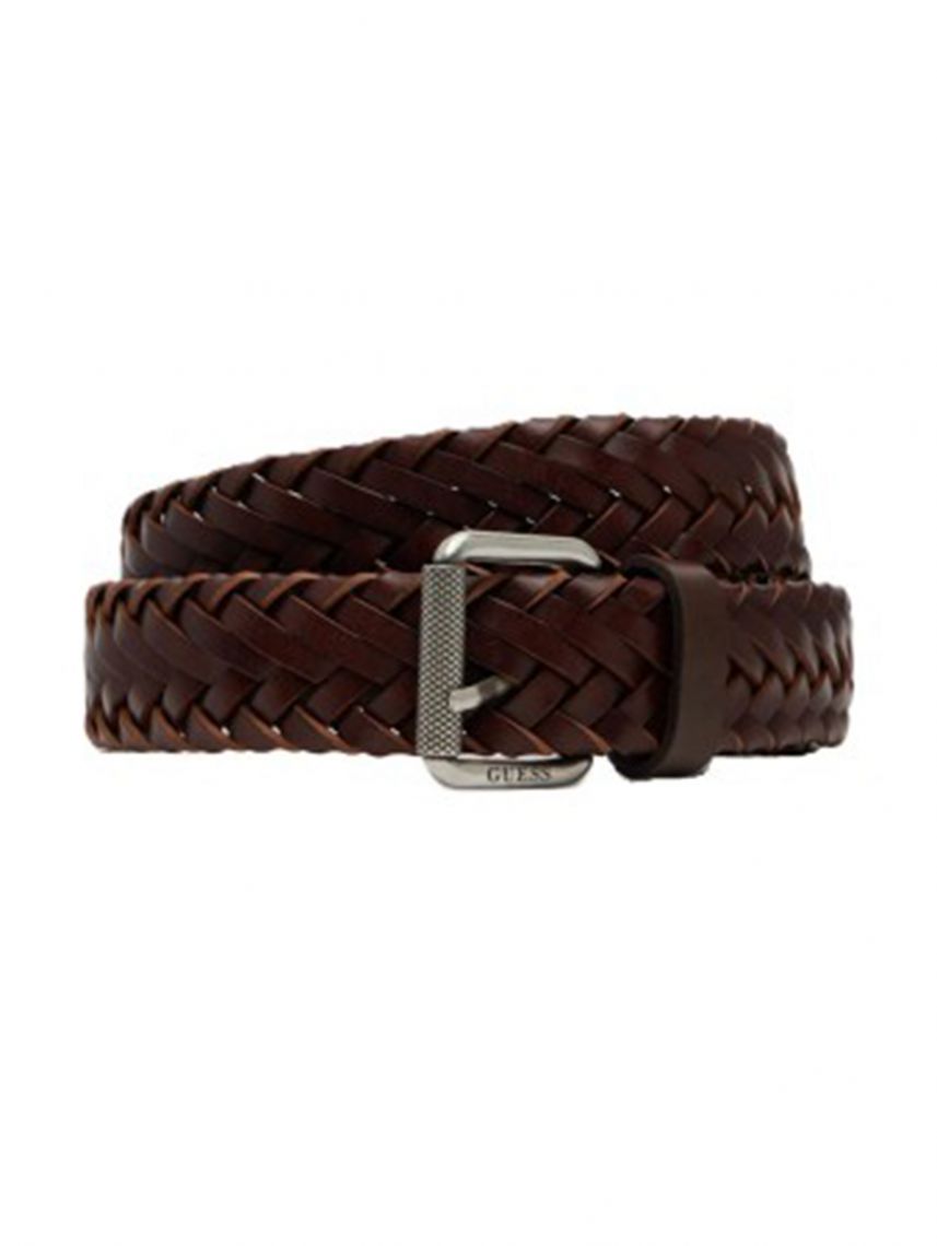 חגורת עור לגבר מבית Guess דגם BMAVLWP5235-BRO-L