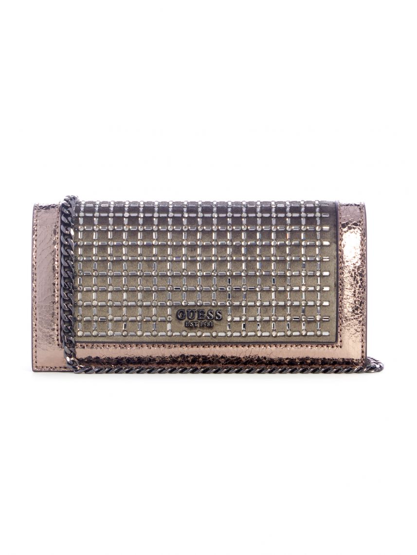 תיק דמוי עור מבית GUESS קולקציית GILDED GLAMOUR דגם CM877771