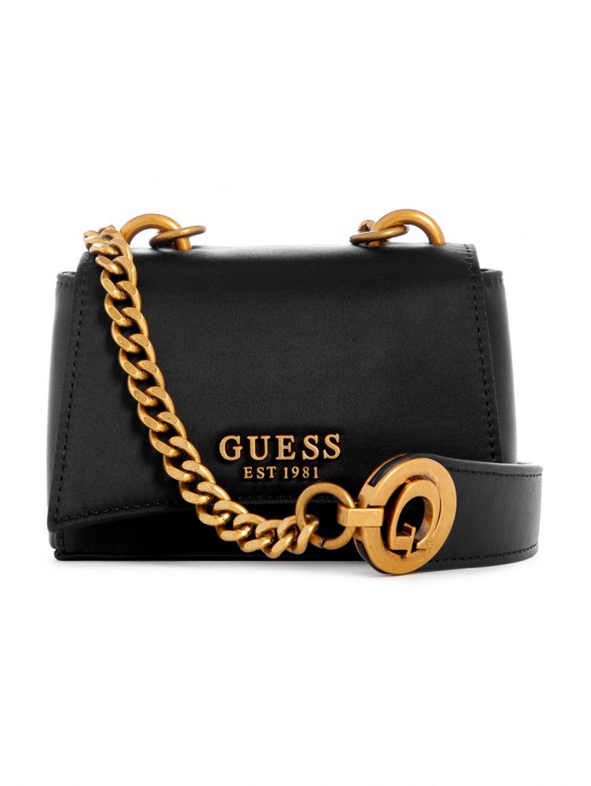תיק לאישה מבית GUESS קולקציית MASIE GLAM דגם EB921477-BLA