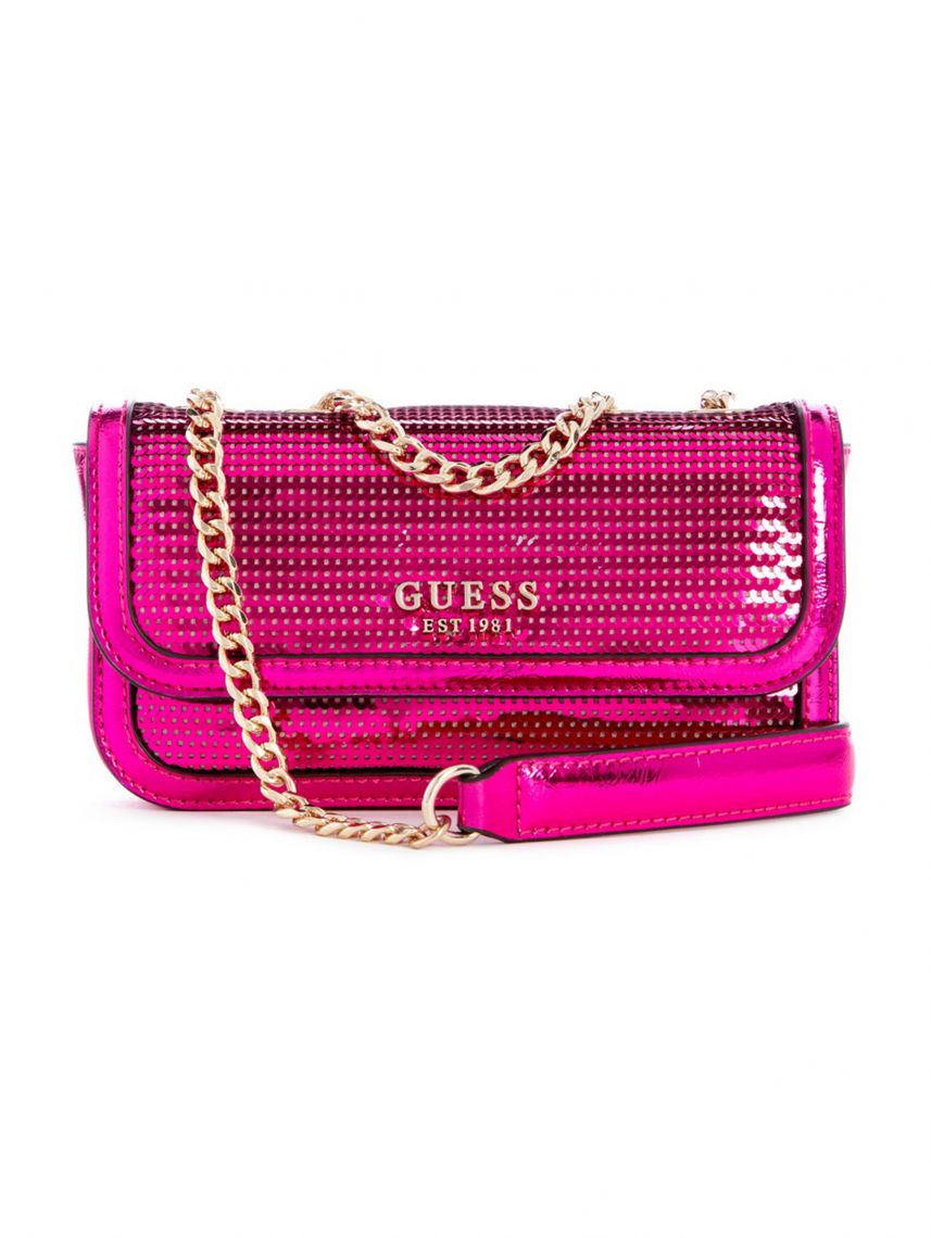 תיק דמוי עור לאישה מבית GUESS סדרה KASKA דגם EG920378-FUC