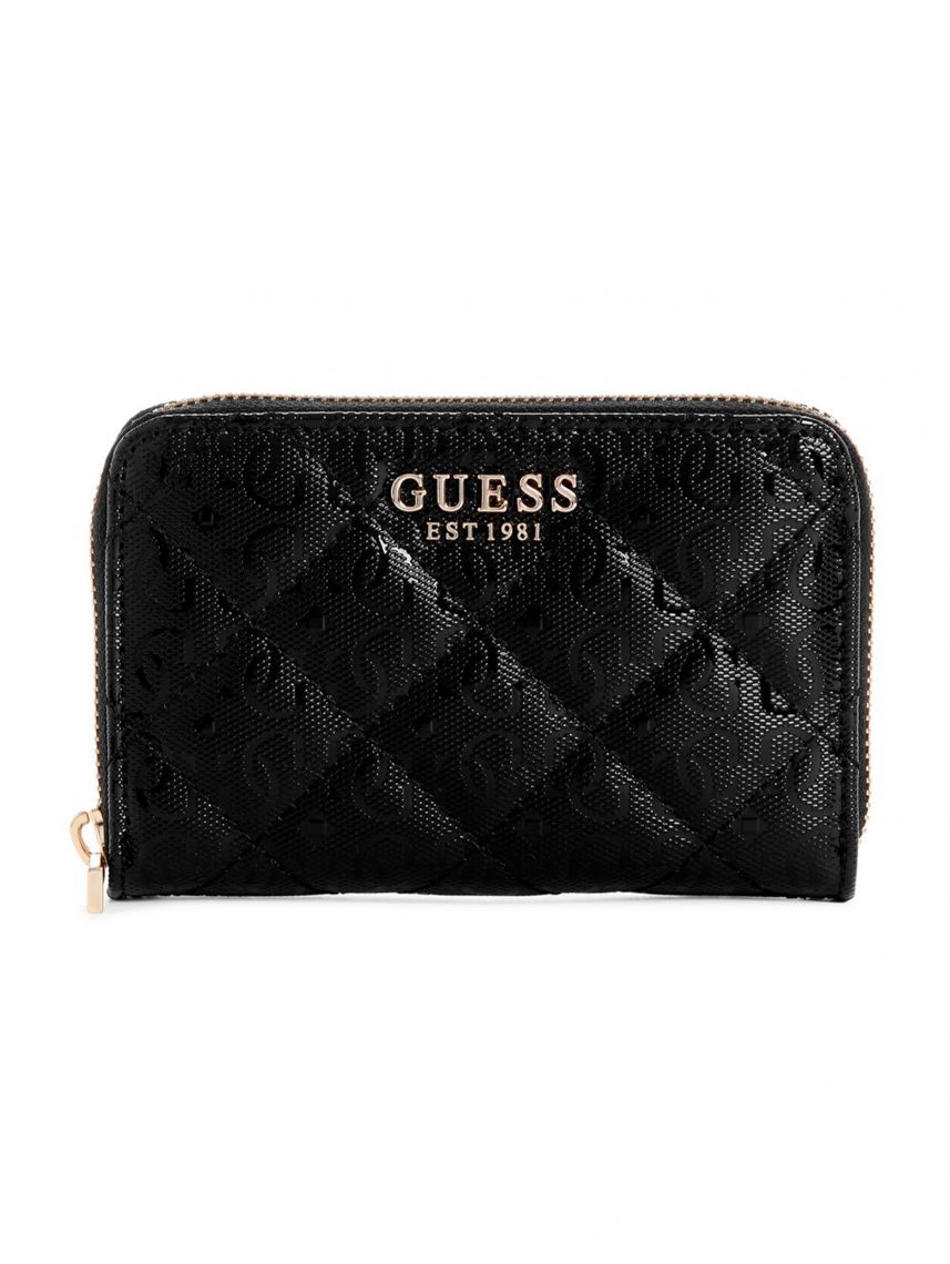 ארנק דמוי עור מבית GUESS קולקציית LAUREL דגם GG8500140-BLA