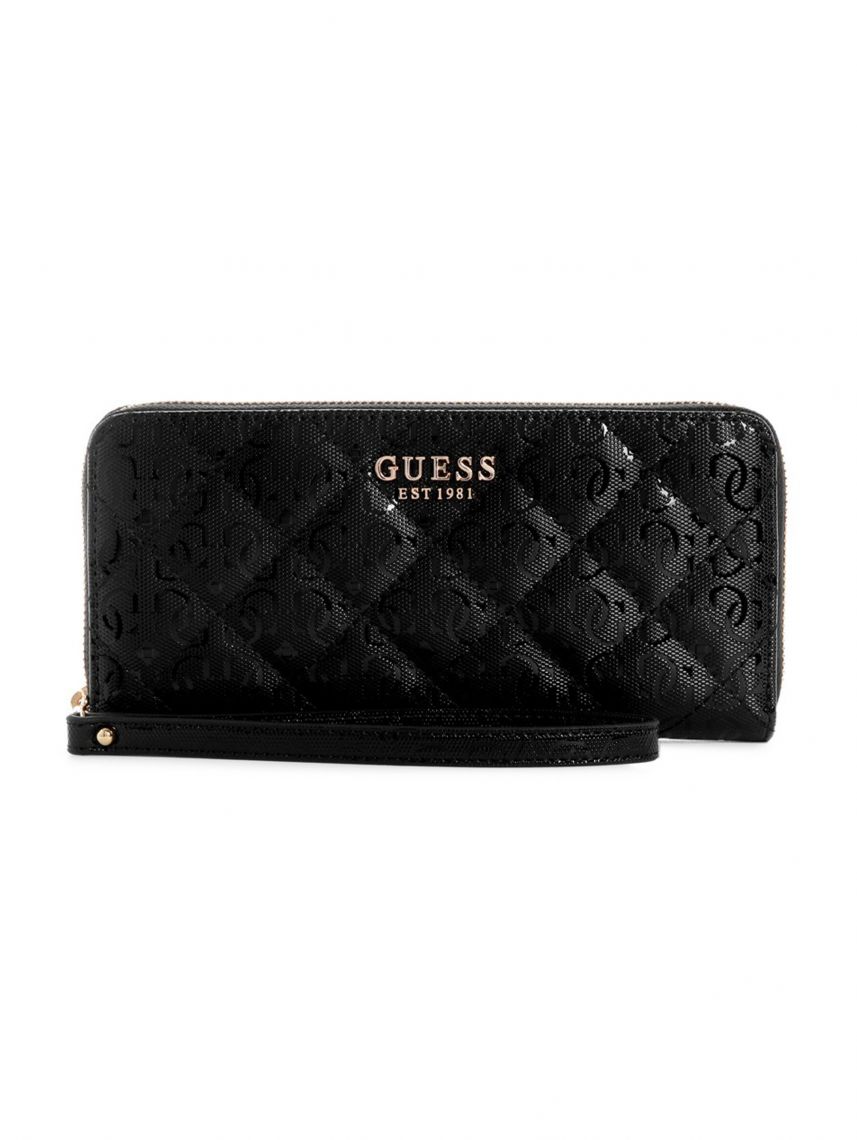 ארנק דמוי עור מבית GUESS קולקציית LAUREL דגם GG8500146-BLA