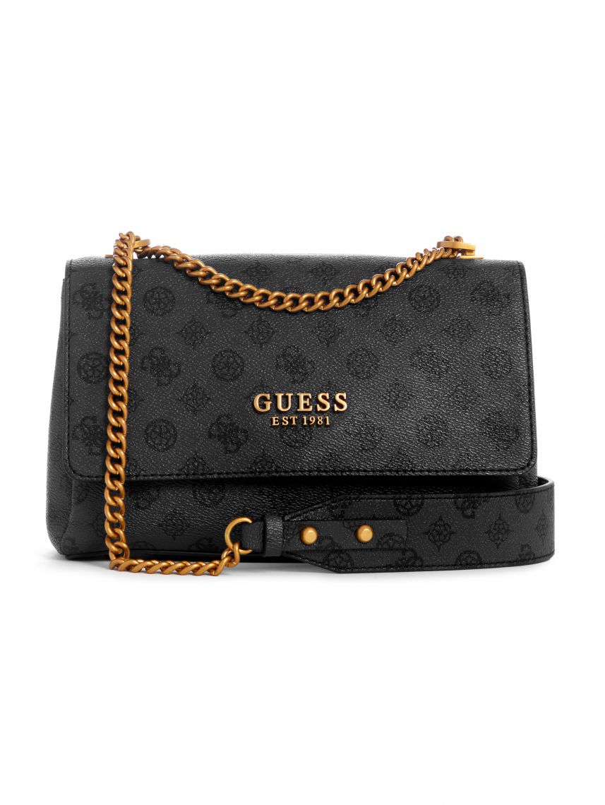 תיק דמוי עור לאישה מבית Guess קולקציית FYNNA דגם PB899321-CHG