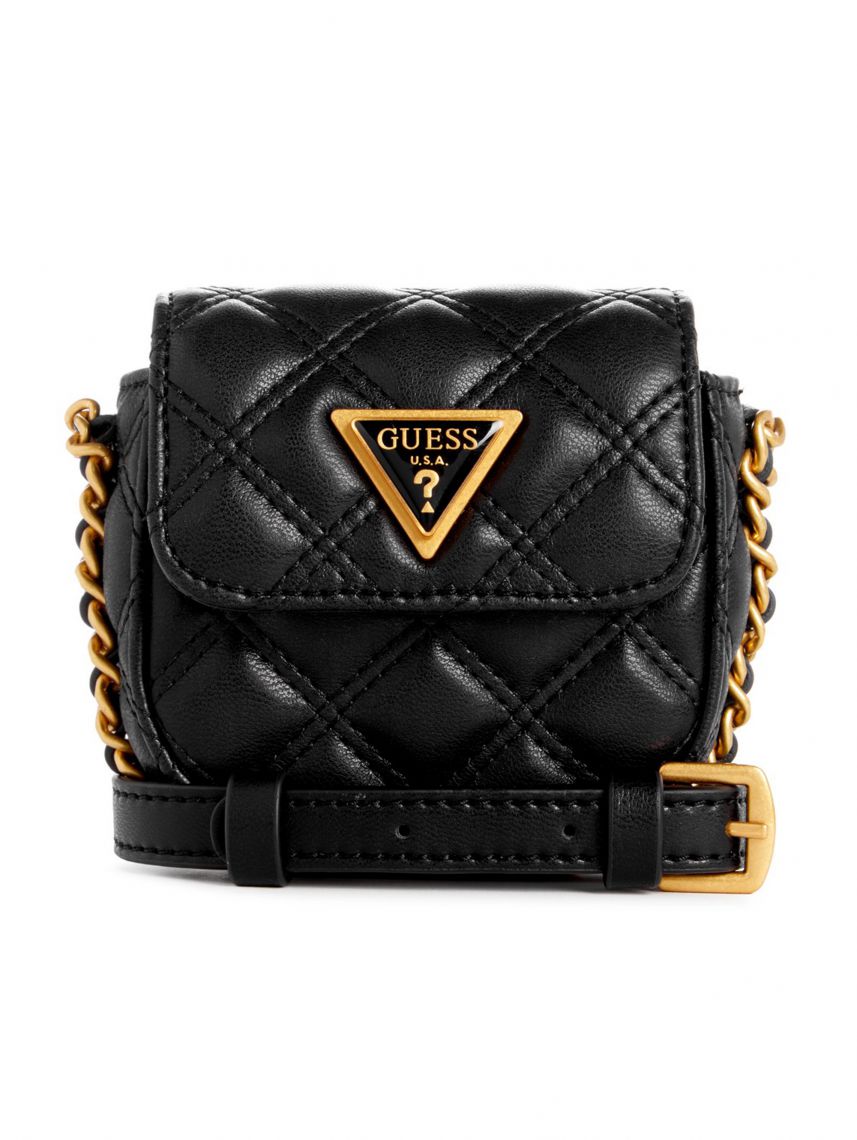 תיק צד דמוי עור מבית GUESS קולקציית GIULLY דגם QA874872-BLA