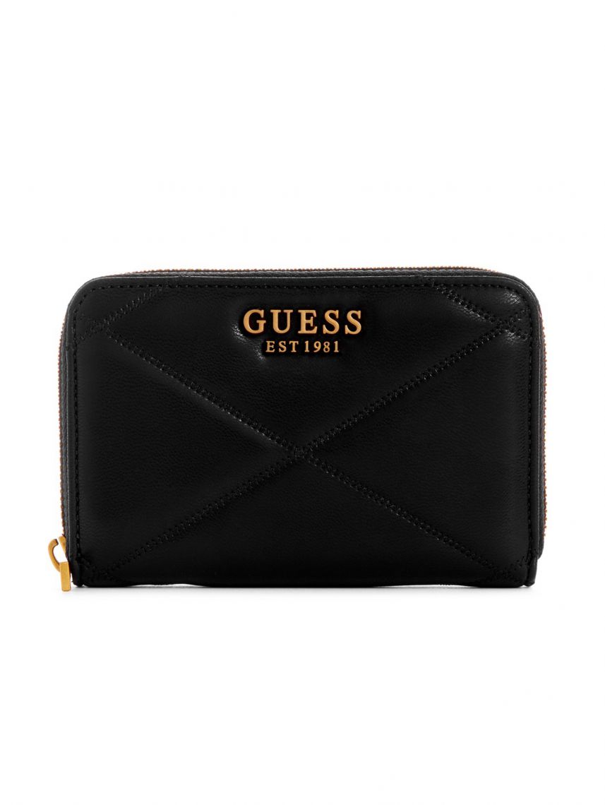 ארנק דמוי עור לאישה מבית GUESS סדרה CILIAN דגם QB919140-BLA