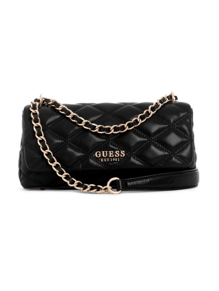 תיק דמוי עור GUESS קולקציית TAMSIN דגם QG963221-BLA