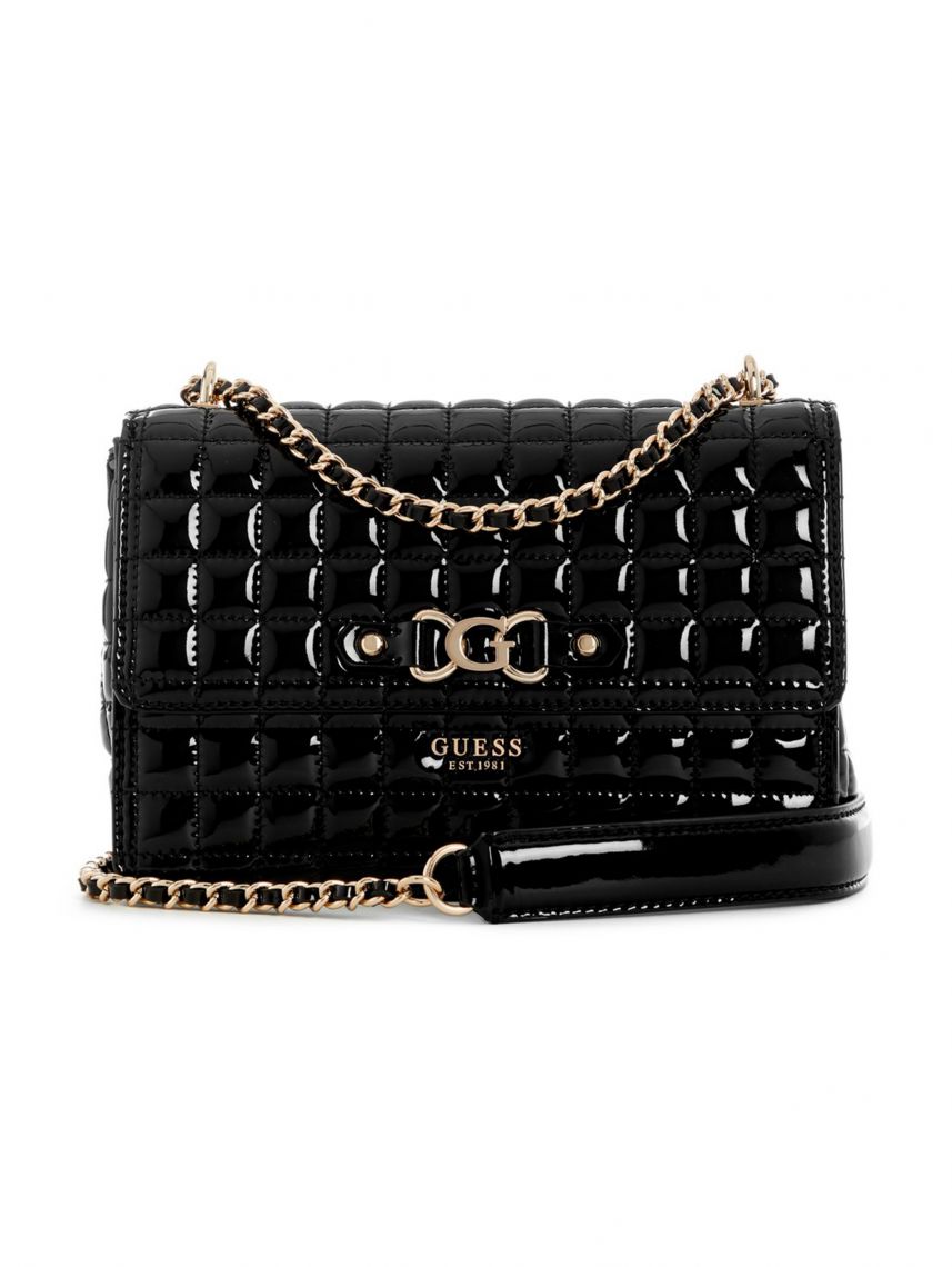 תיק צד דמוי עור מבית Guess דגם G-QT842421-BLA