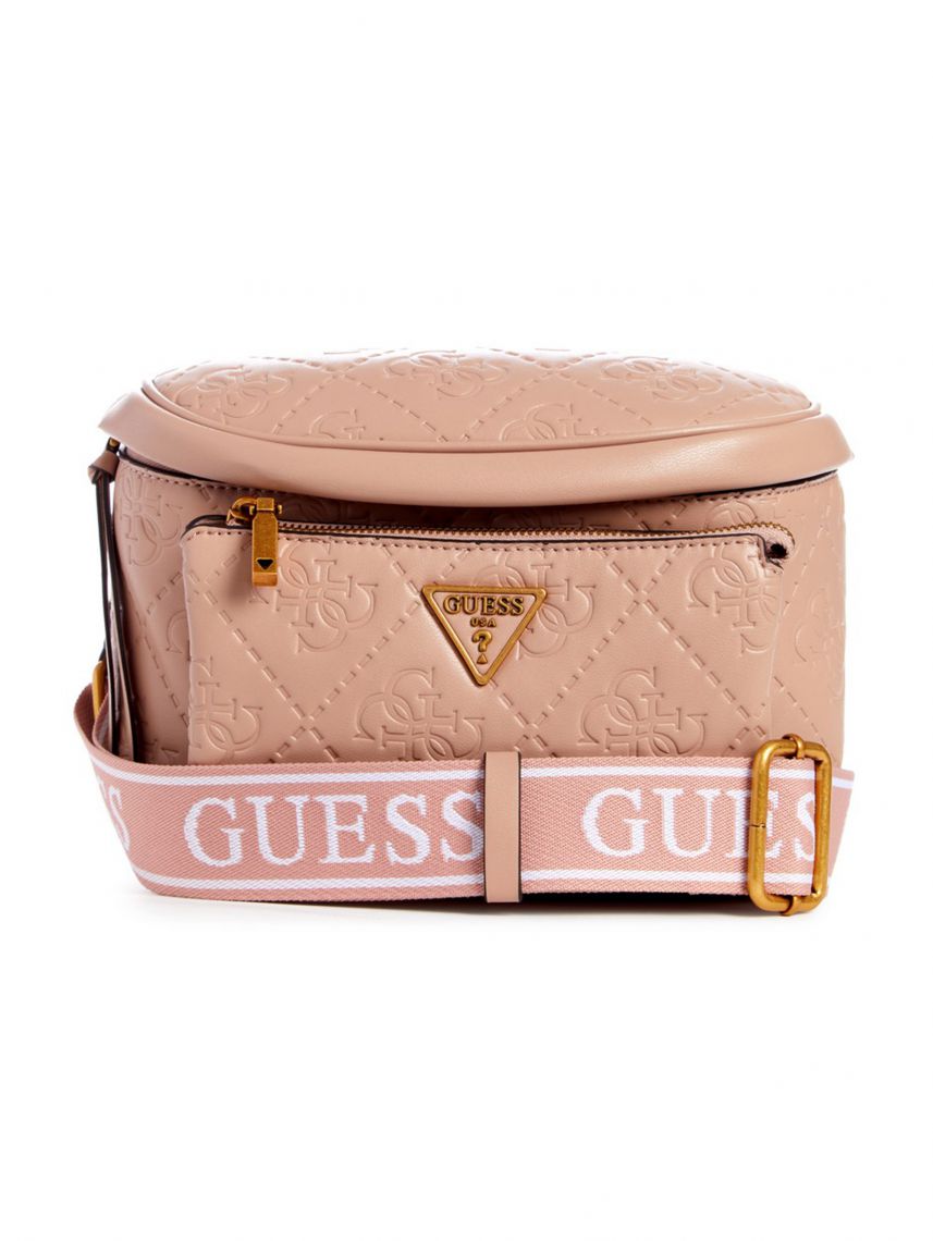 תיק פאוץ’ לאישה דמוי עור מבית Guess קולקציית POWER PLAY דגם SD900680-RWL