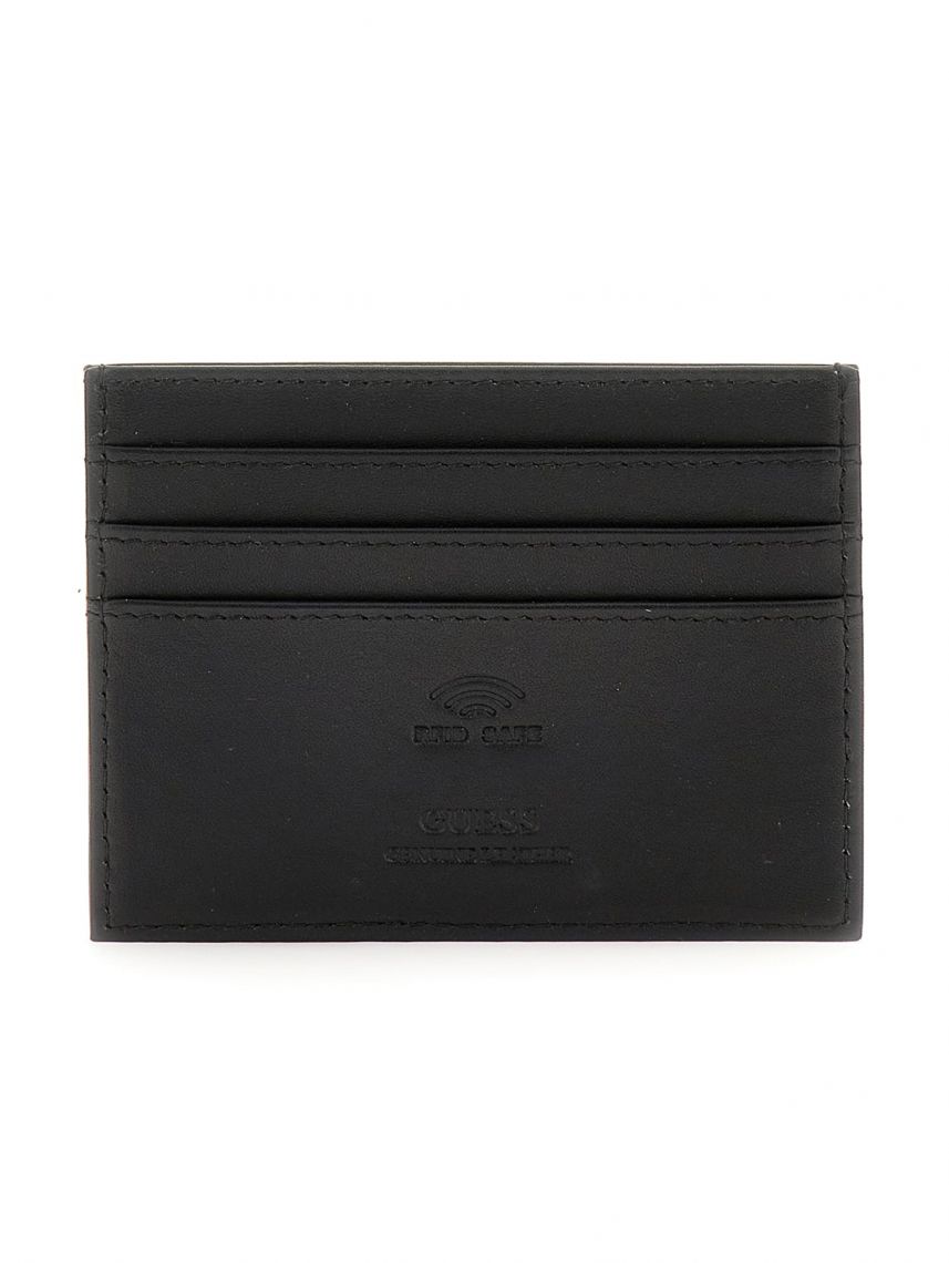 ארנק כרטיסים לגבר מבית Guess קולקציית FIRENZE דגם SMFISELEA25-BLA