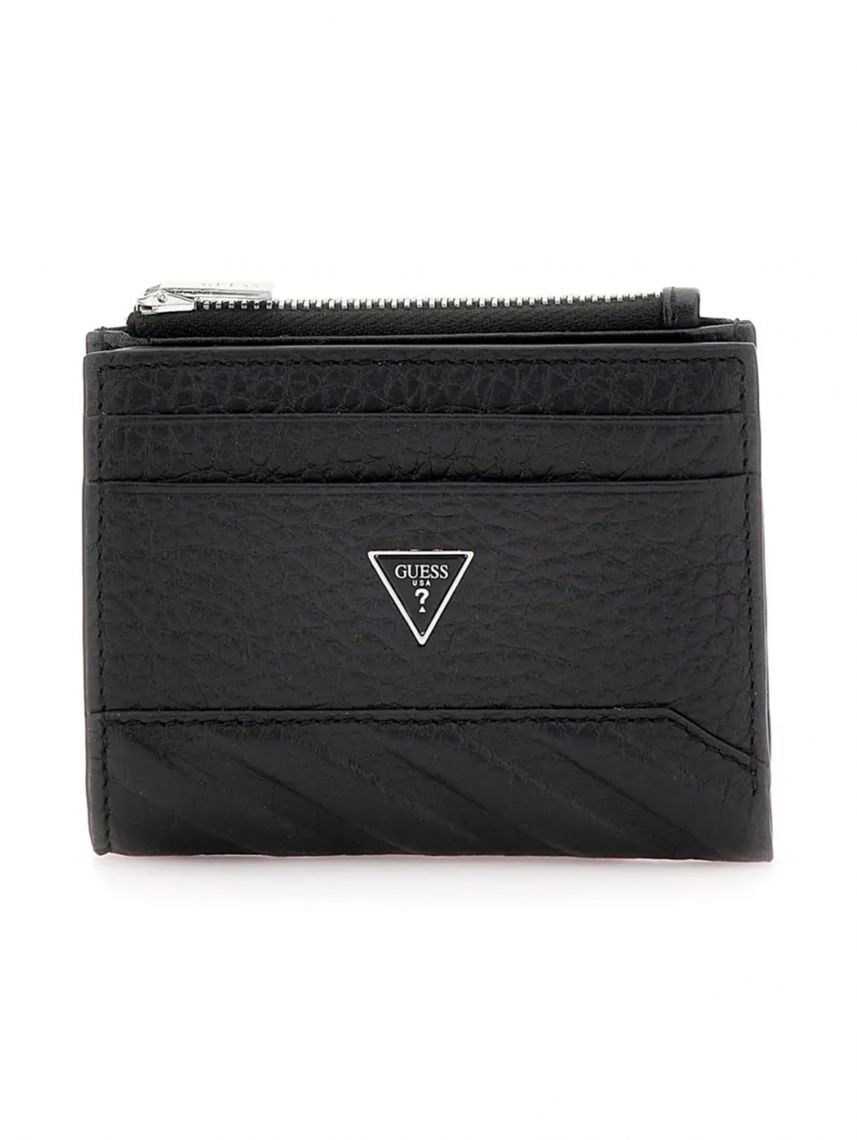 ארנק כרטיסי אשראי דמוי עור מבית Guess דגם G-SMTOLGLEA03-BLA