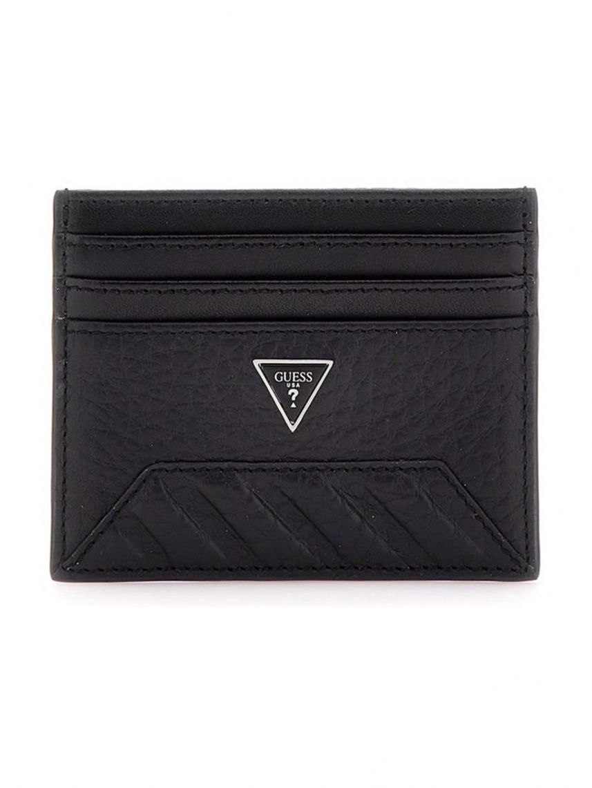 ארנק כרטיסי אשראי דמוי עור מבית Guess דגם G-SMTOLGLEA25-BLA