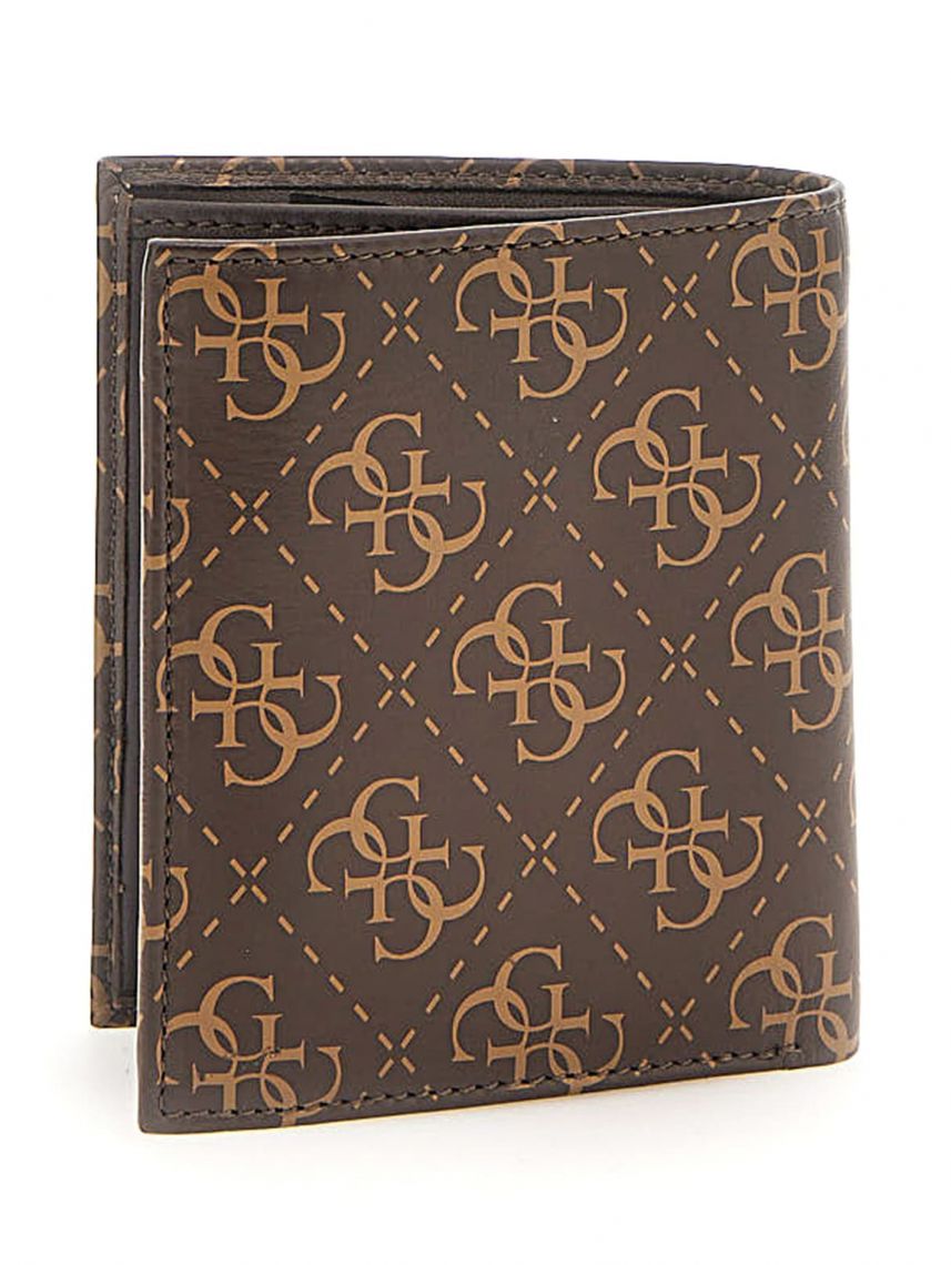 ארנק כרטיסי אשראי דמוי עור מבית Guess דגם G-SMVELELEA22-BNH