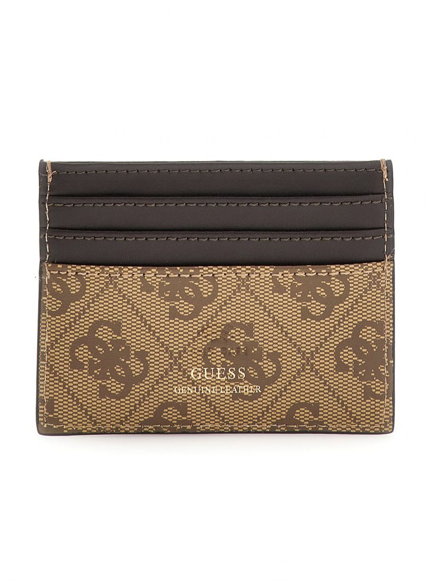 ארנק כרטיסי אשראי דמוי עור מבית Guess דגם G-SMVELELEA25-BBO