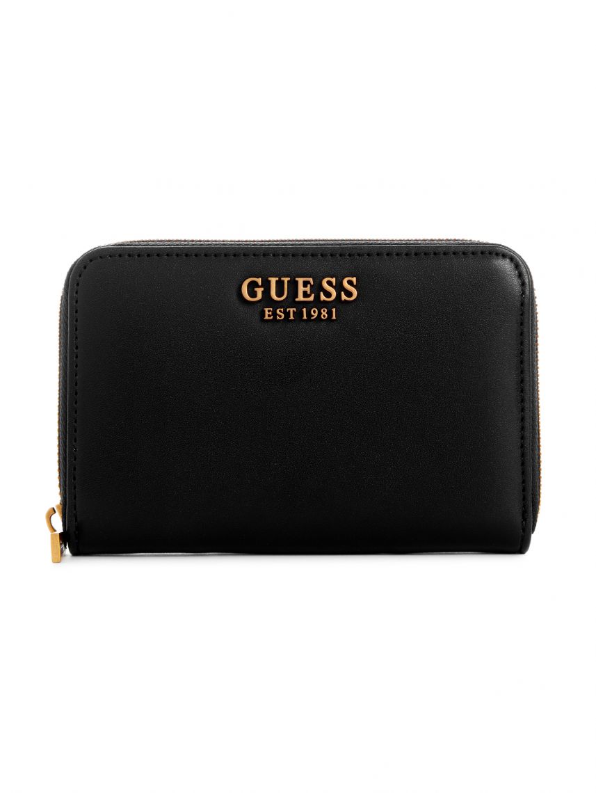 ארנק דמוי עור לאישה מבית Guess קולקציית LAUREL דגם VB850040-BLA