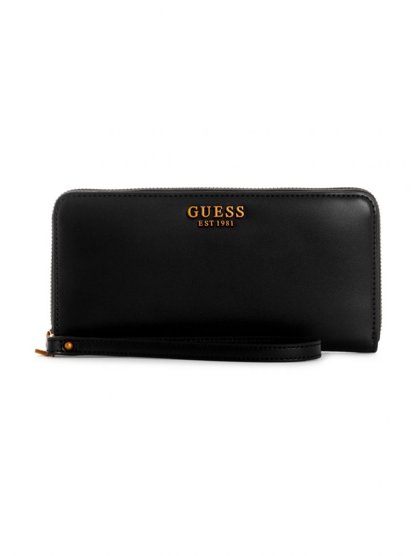 ארנק דמוי עור לאישה מבית Guess קולקציית LAUREL דגם VB850046-BLA