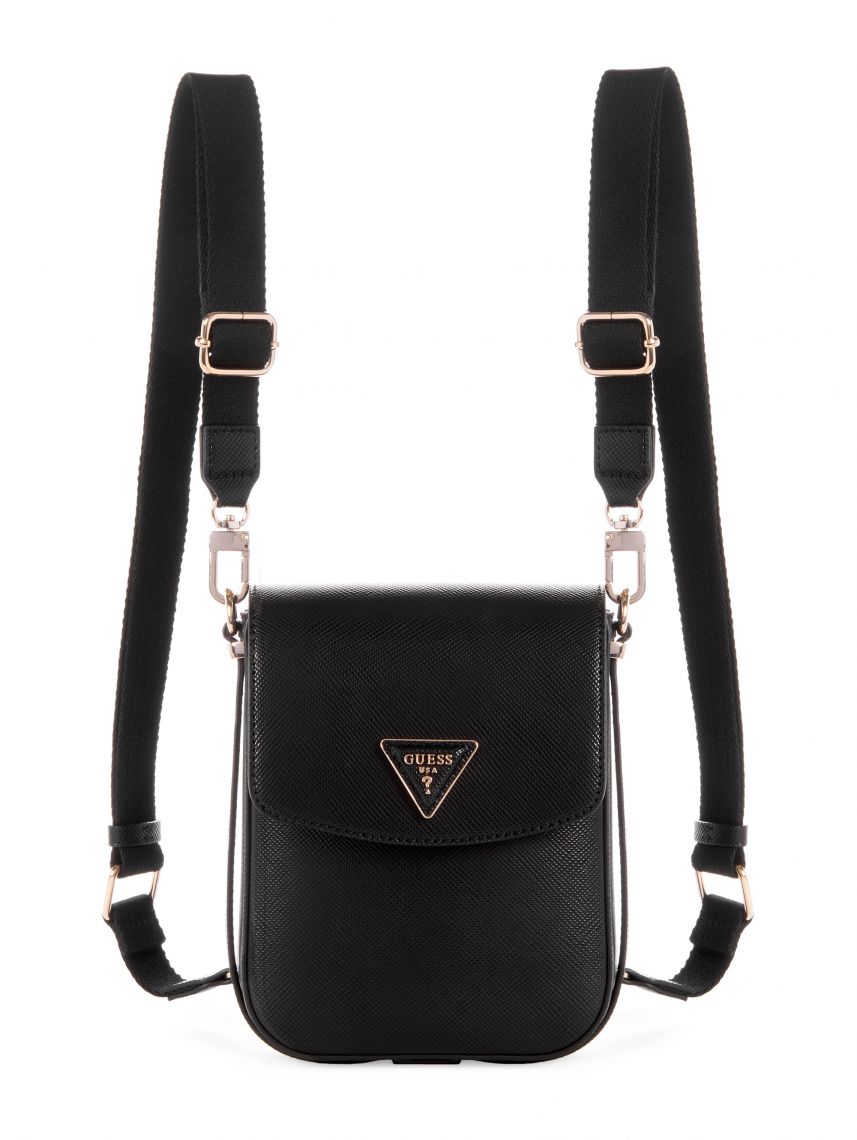 תיק צד דמוי עור מבית GUESS קולקציית BRYNLEE MINI דגם VG898381-BLA