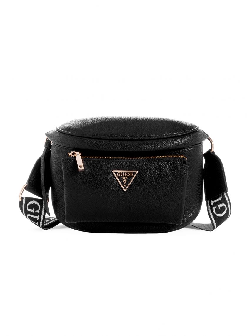 תיק לאישה דמוי עור מבית GUESS לאישה קולקציית POWER PLAY דגם VG900680-BLA