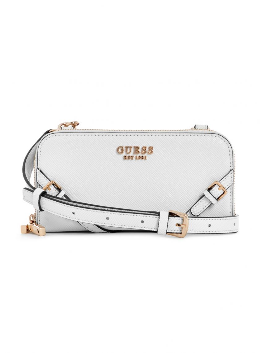 תיק דמוי עור Guess קולקציית BRAMINA דגם ZG963679-WHI