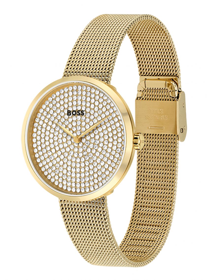 שעון הוגו בוס לאישה מקולקציית PRAISE דגם 1502659