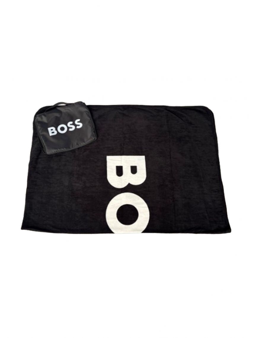 שמיכת הוגו בוס שחורה