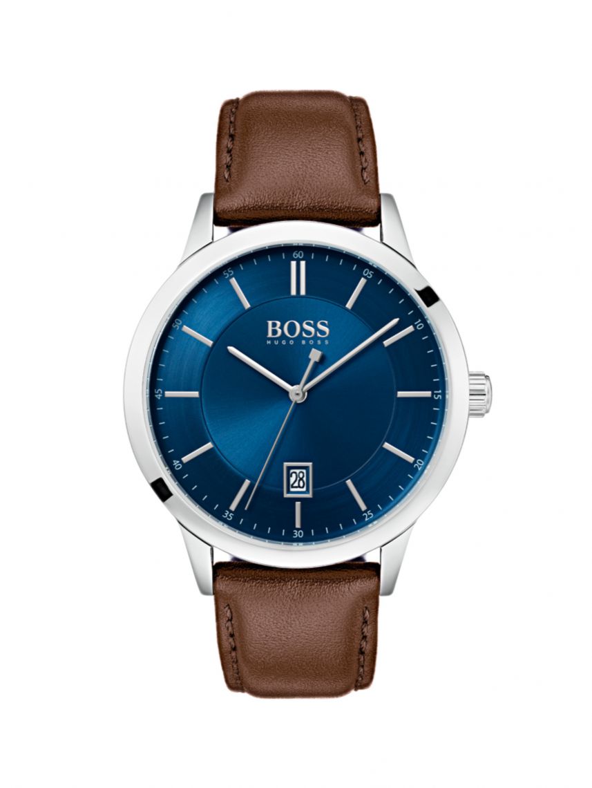 Leather Hugo Boss 1513612 Lederarmband Boss Uhr Blau Lederarmband