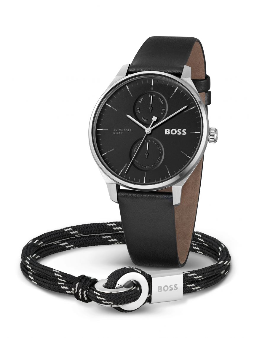 סט שעון וצמיד HUGO BOSS קולקציית TYLER דגם 1570162