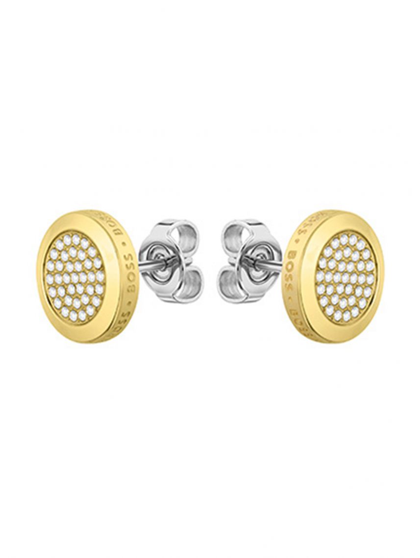 עגילי הוגו בוס לאישה מקולקציית MEDALLION דגם 1580297