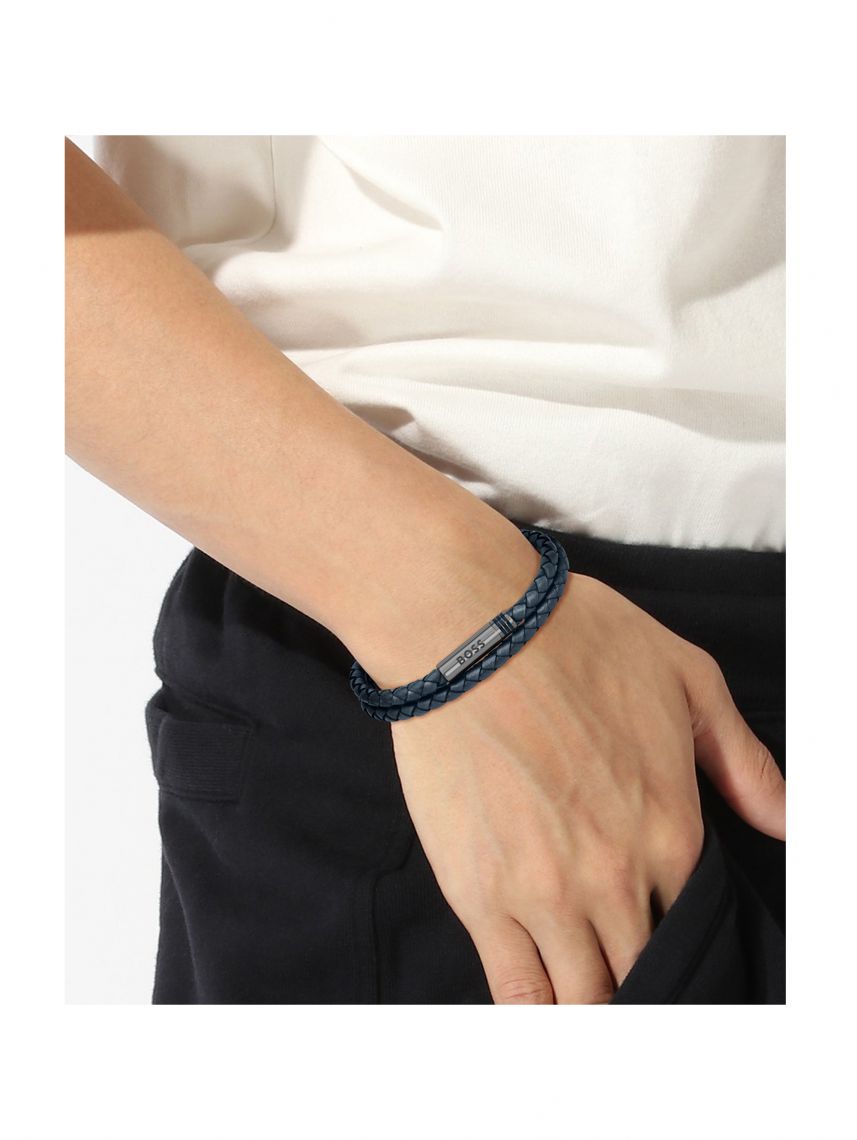 צמיד הוגו בוס לגבר מקולקציית ARES דגם 1580494M