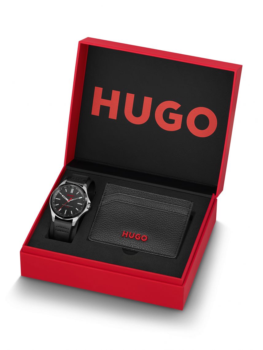 סט שעון וארנק הוגו לגבר מקולקציית #COMPLETE דגם 1570155