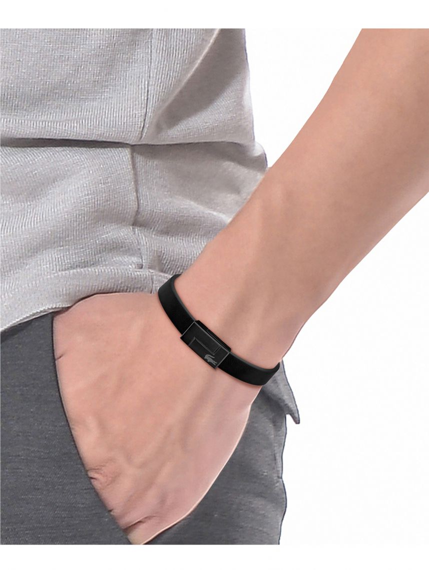 צמיד לקוסט לגבר מקולקציית LACOSTE TRAVELER דגם 2040073