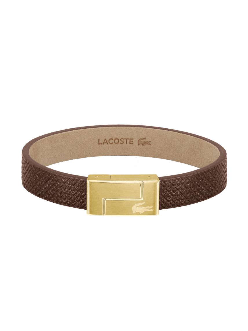 צמיד Lacoste לגבר מקולקציית MONOGRAM LEATHER דגם 2040187